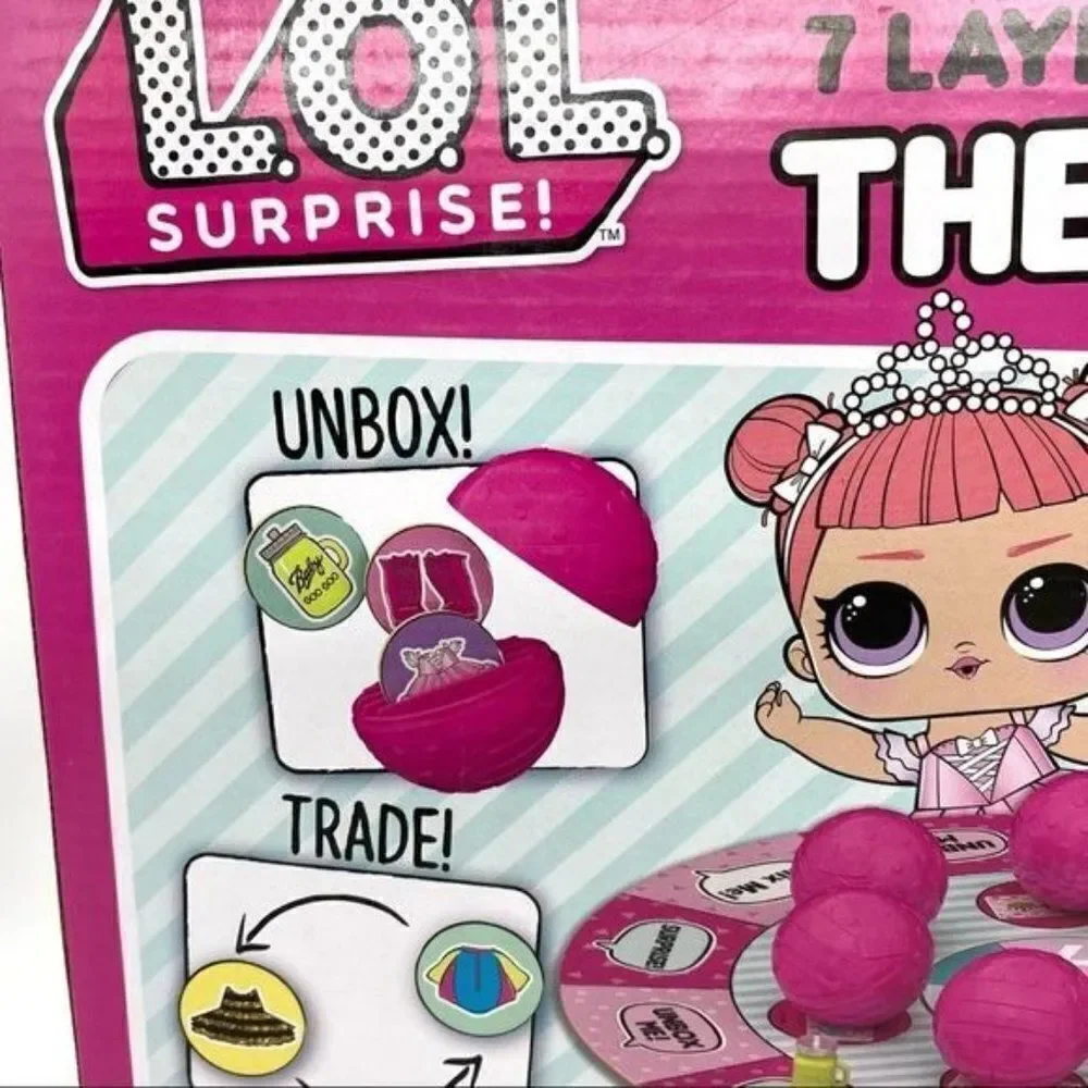 LOL Surprise! 7 Layers Fun Board Game New